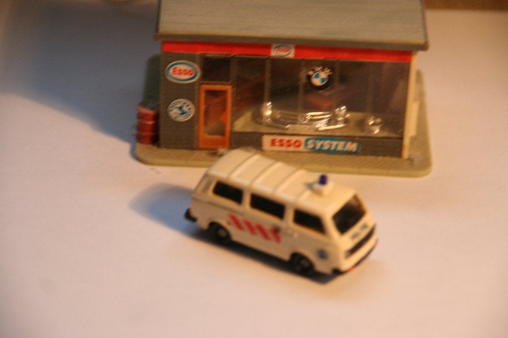 BRUDER (eigenbouw) 1:87, Volkswagen T3 Politie (12), Ophalen of Verzenden, Zo goed als nieuw, Auto, Overige merken
