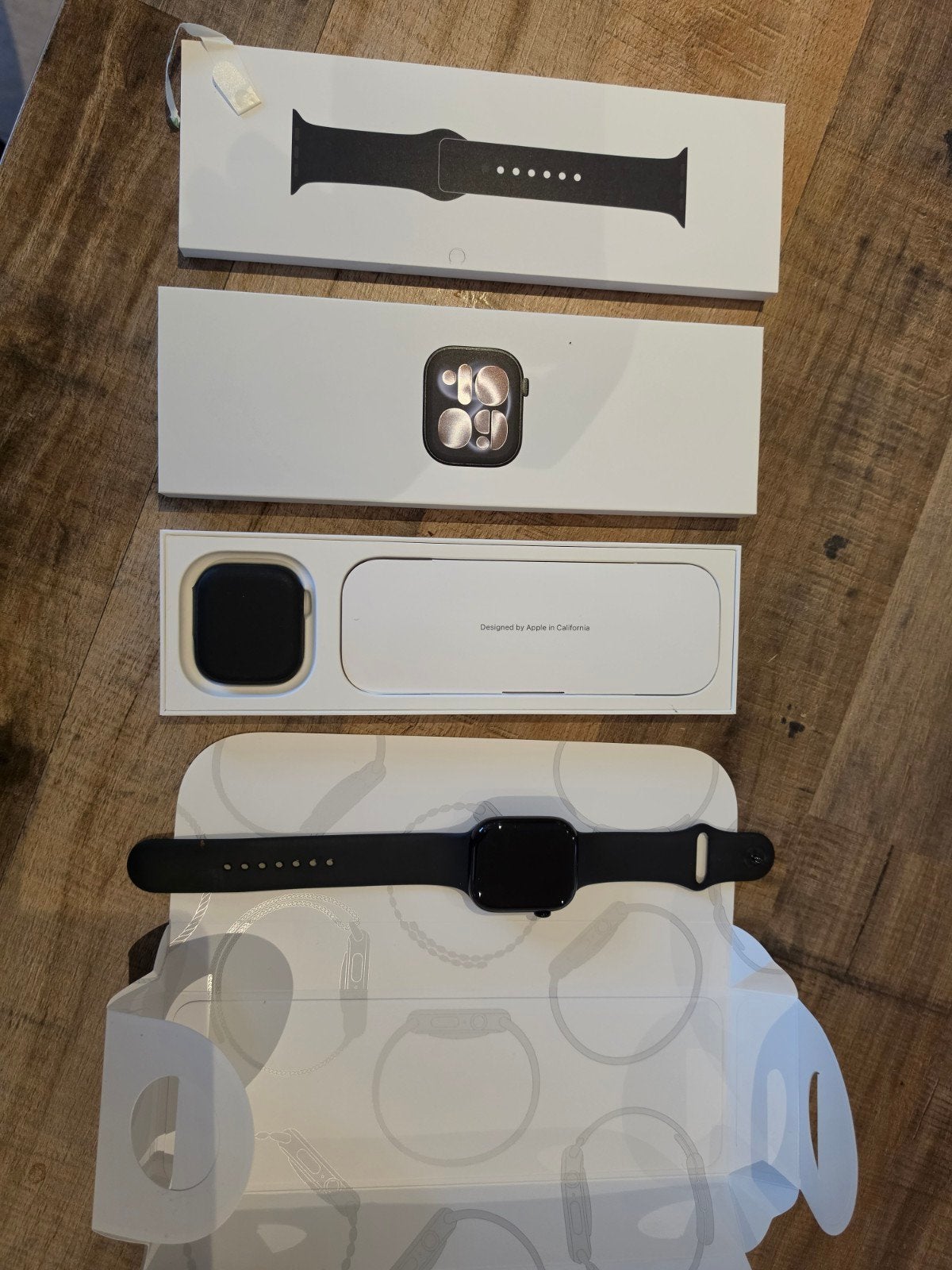 Apple Watch Series 11 46mm Jet Black GPS (100% battery), Ophalen, Zwart, Calorieverbanding, IOS