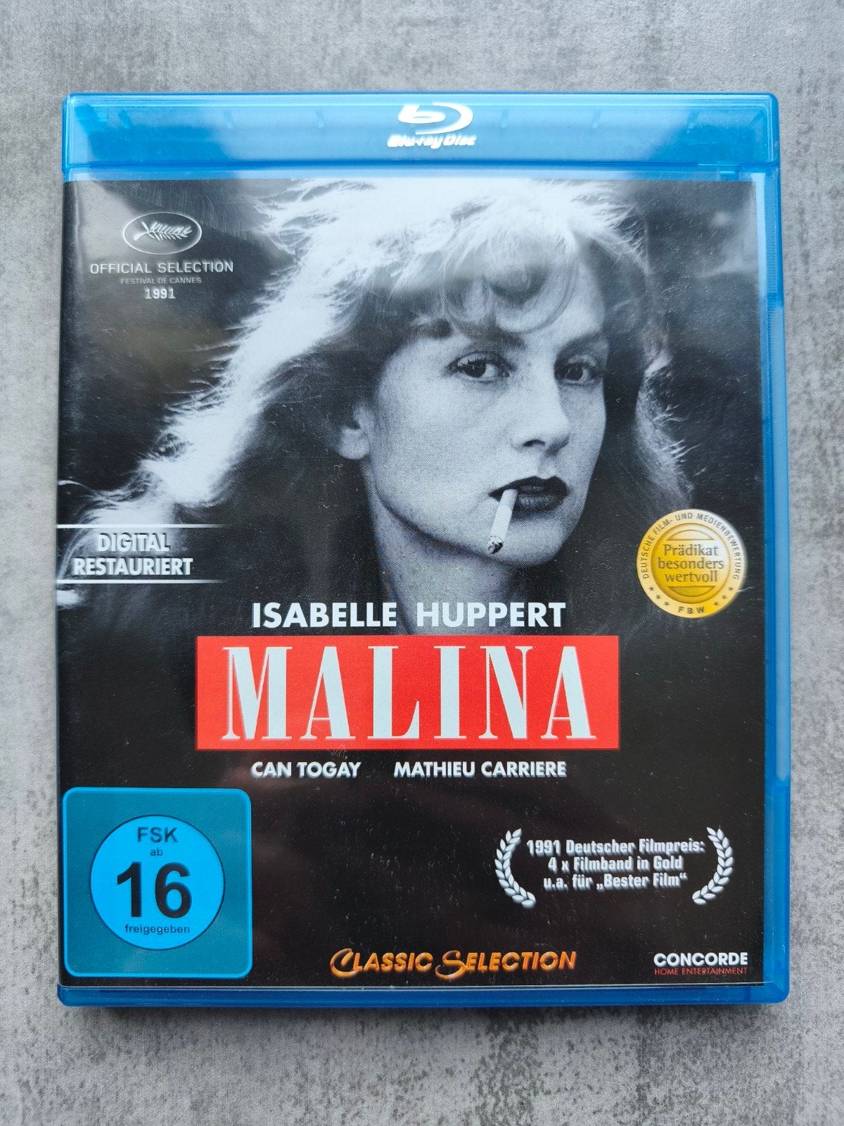 Malina - isabelle huppert, Ophalen of Verzenden, Zo goed als nieuw