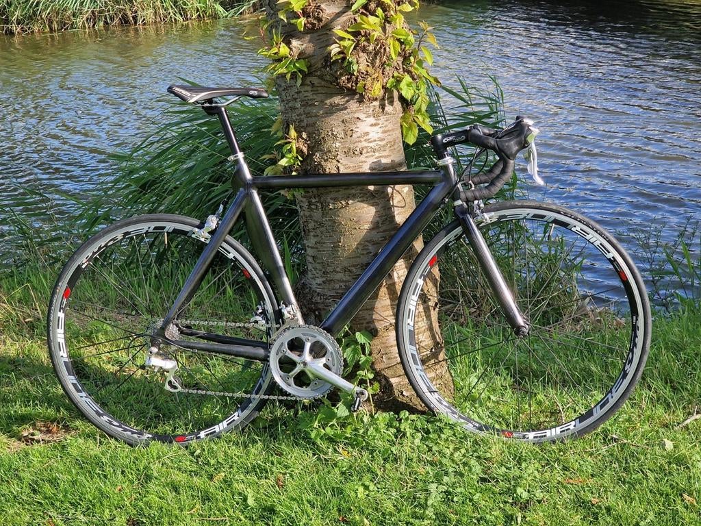 Carbon racefiets 58 Shimano Dura Ace, 28 inch, Gebruikt, Velgrem, 15 tot 20 versnellingen
