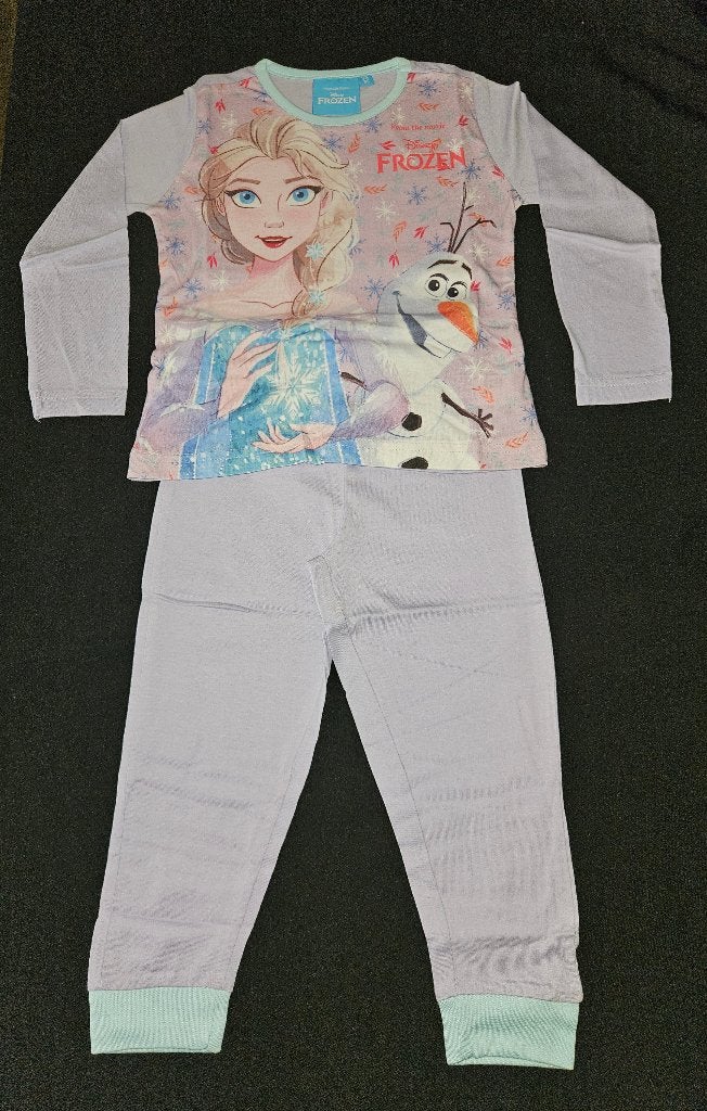 Frozen pyjama Elsa en Olaf katoen paars maat 116, Disney, Nacht- of Onderkleding, Nieuw, Ophalen of Verzenden