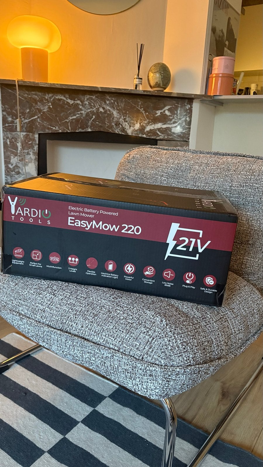 Yardi Tools EasyMow 220 Accu Grasmaaier 21V, Tuin en Terras, Grasmaaiers, Cirkelmaaier, Accu-grasmaaier, Nieuw, Ophalen of Verzenden