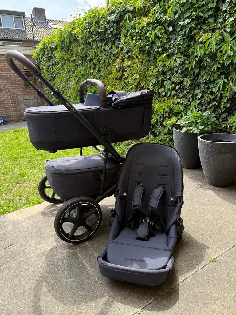 Easywalker Jimmey kinderwagen - blauw, Gebruikt, Verstelbare duwstang, Ophalen, Kinderwagen
