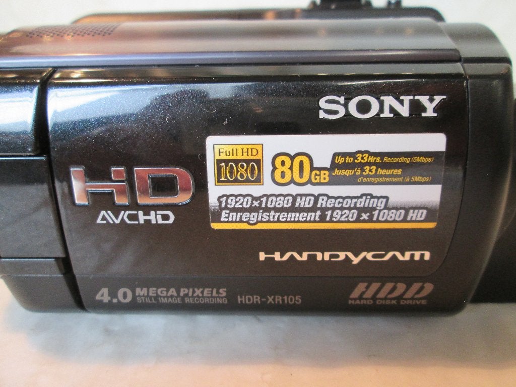 sony videocamera hdr-xr105, Harde schijf, Ophalen of Verzenden, Zo goed als nieuw, 8 tot 20x