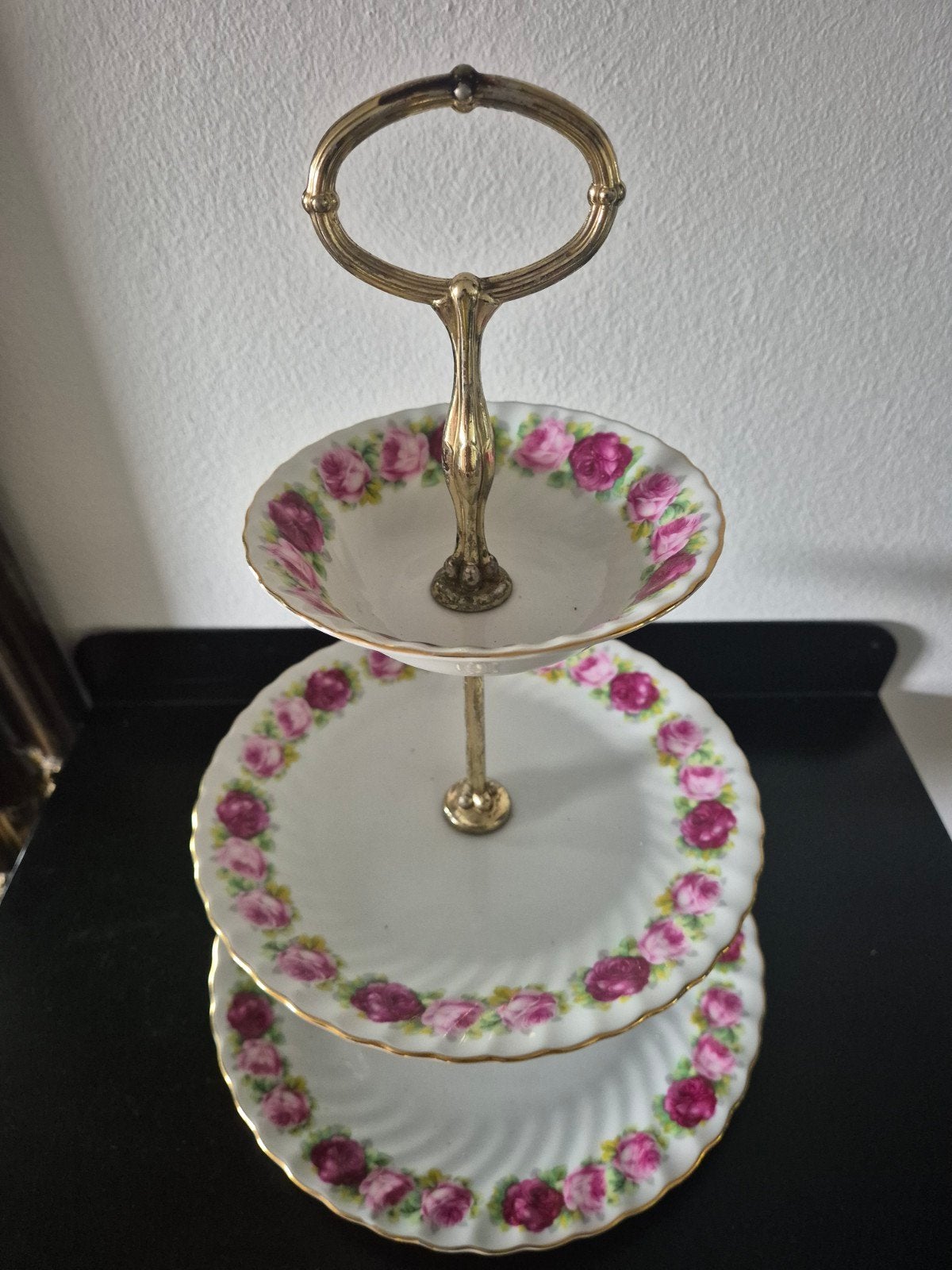 Etagere scharzenhammer porselein, Ophalen of Verzenden, Zo goed als nieuw, Porselein, Bord of Schaal