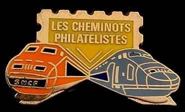 TGV- les Cheminots Philatelistes, Verzenden, Nieuw, Transport, Speldje of Pin