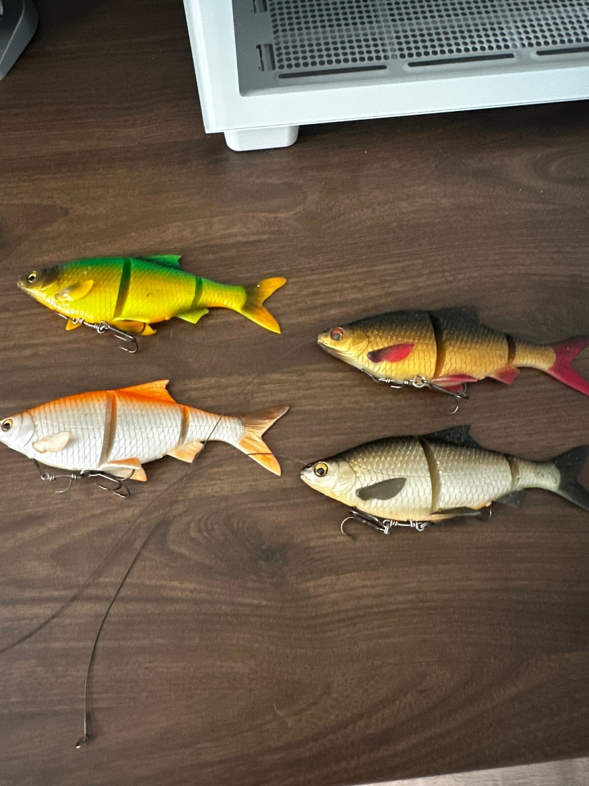4x Savage Gear Line Thru Roach 18cm kunstaas, Ophalen of Verzenden, Gebruikt, Kunstaas