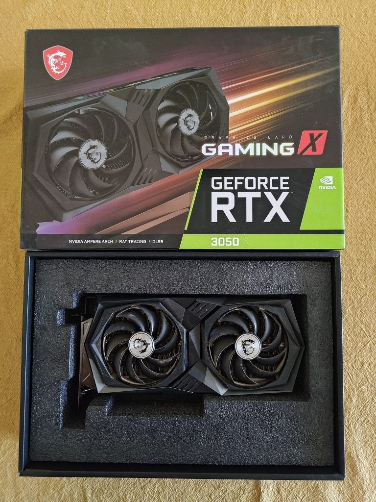 MSI GeForce RTX 3050 Gaming X 8G, Ophalen, Gebruikt, GDDR6, PCI-Express 4