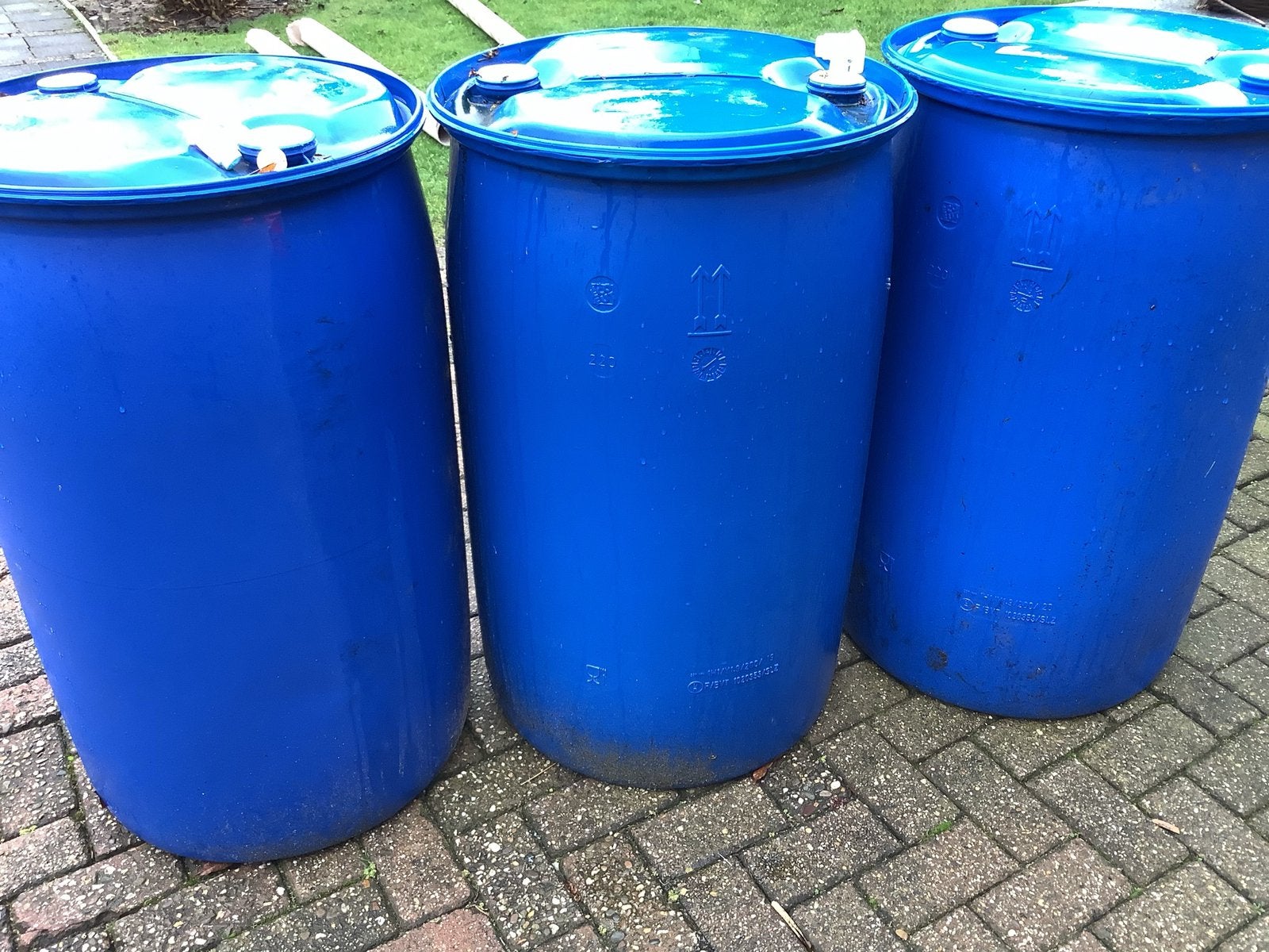 Vat te gebruiken als regenton inhoud 200 liter, Tuin en Terras, Regentonnen, 150 liter of meer, Ophalen, Zo goed als nieuw