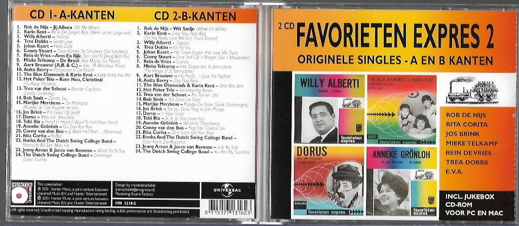 Favorieten Expres -2 cd, Boxset, Ophalen of Verzenden, Zo goed als nieuw, Levenslied of Smartlap