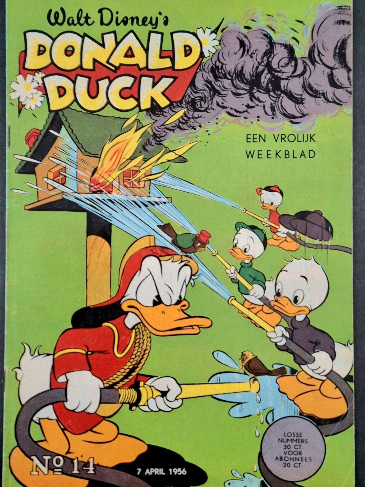 Donald Duck 1956 nr. 14, Boeken, Eén stripboek, Ophalen of Verzenden, Zo goed als nieuw