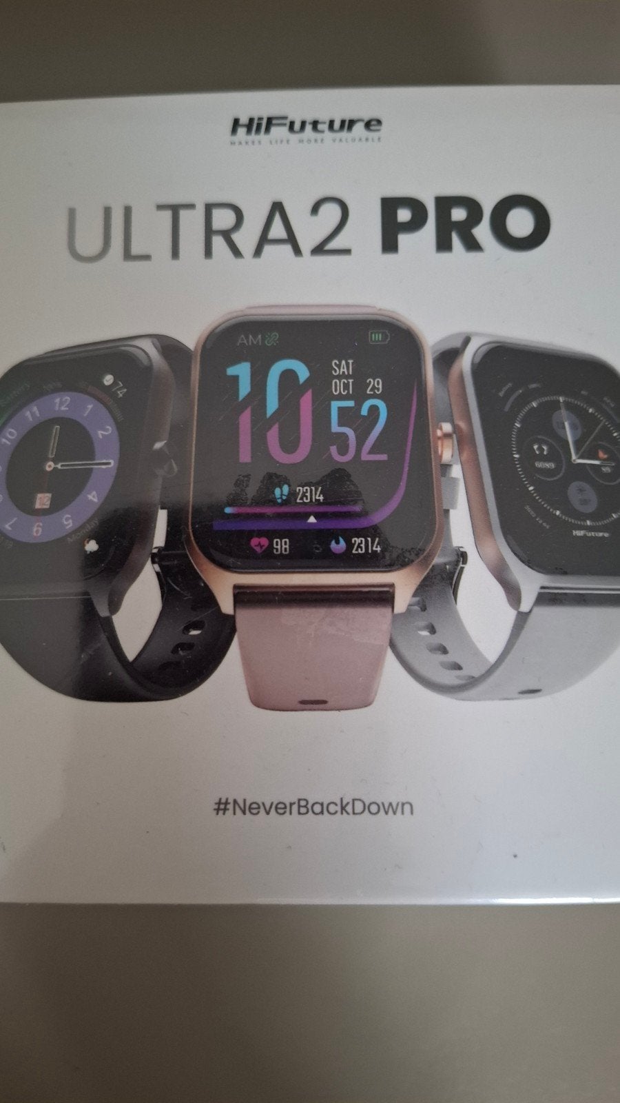 Nieuw HiFuture Ultra 2 Pro Smartwatch - Zwart, Sieraden, Tassen en Uiterlijk, Smartwatches, Ophalen of Verzenden, Nieuw, Zwart