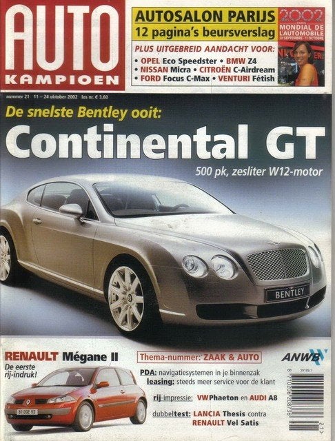 Autokampioen 21 2002: BMW Z4 - VW Pheaton - Audi A8 - Lancia, Ophalen of Verzenden, Gelezen, Algemeen