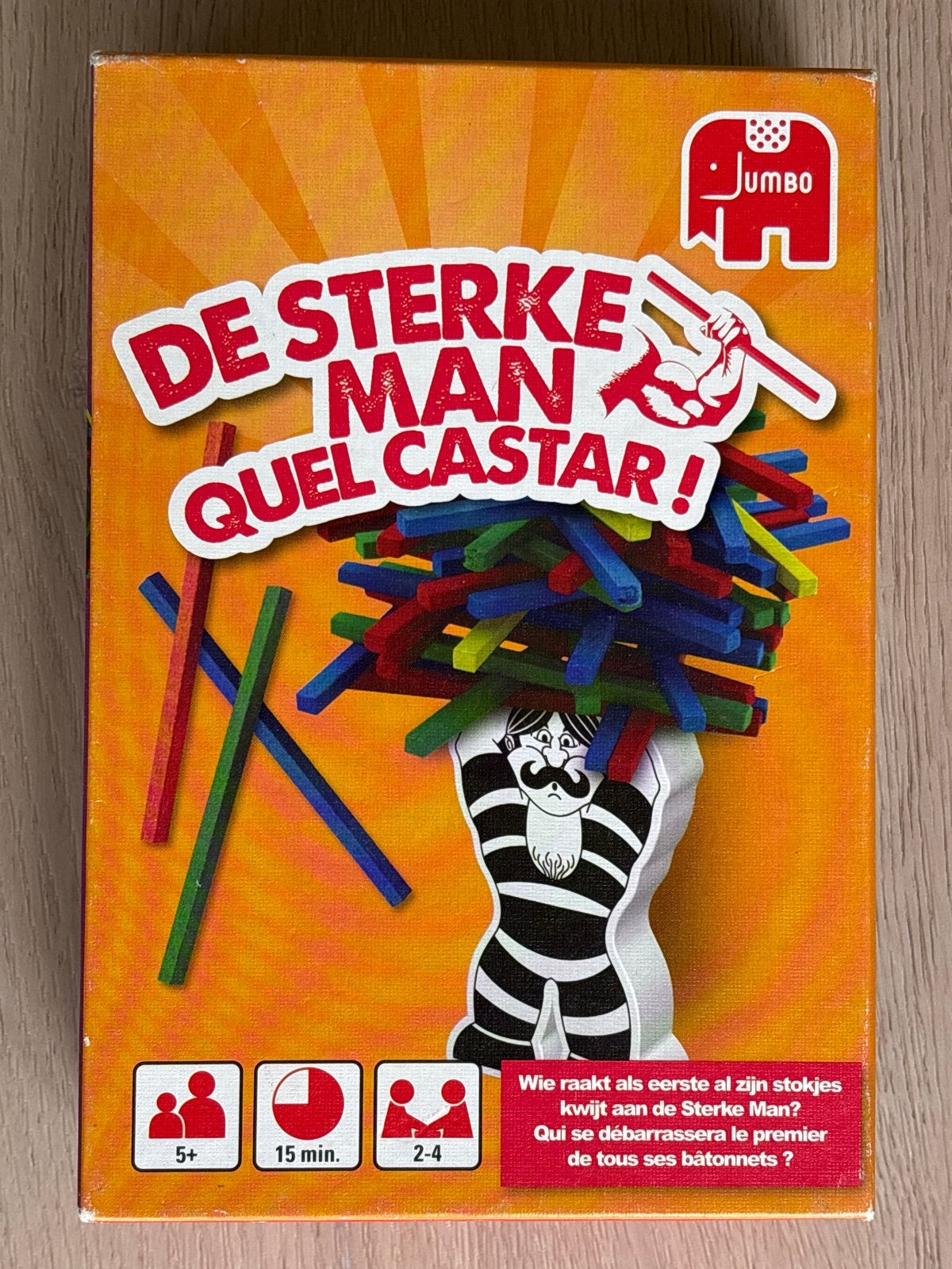 De Sterke Man - Jumbo behendigheidsspel, Drie of vier spelers, Ophalen of Verzenden, Gebruikt