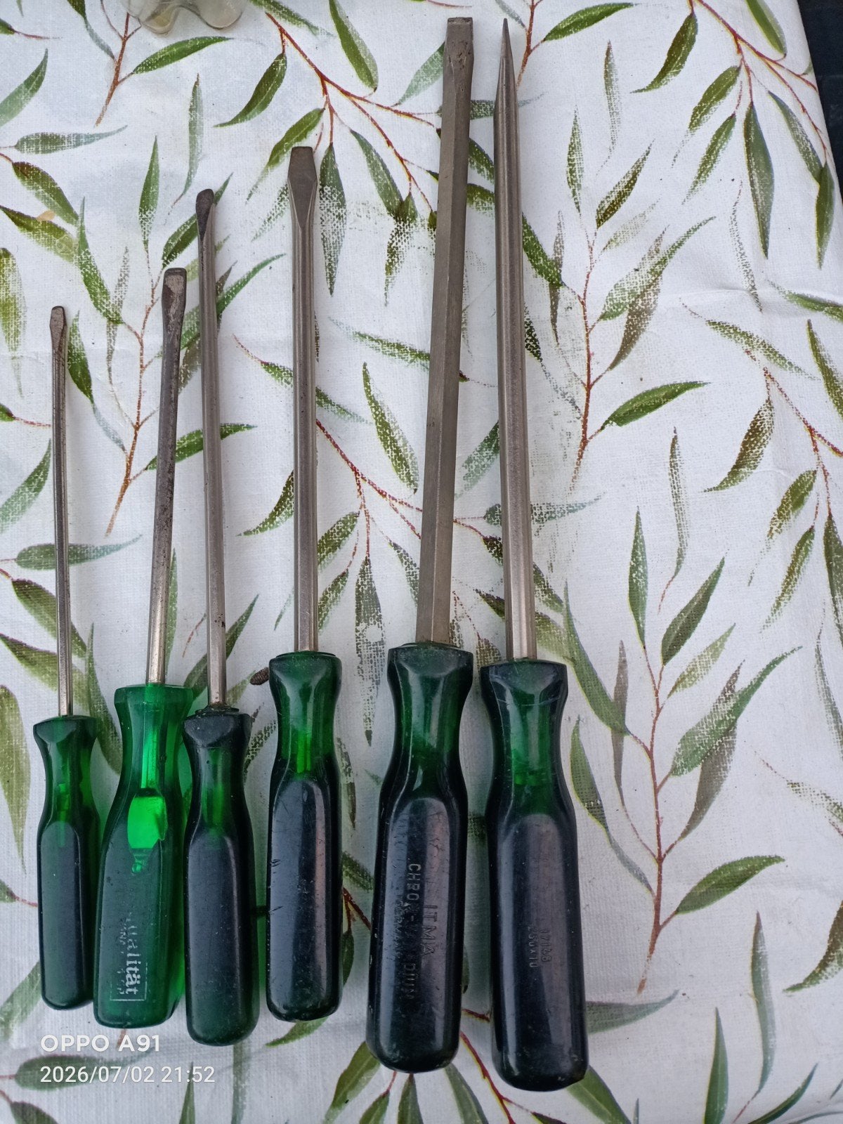 Schroevendraaier groen, Doe-het-zelf en Verbouw, Gereedschap | Handgereedschap, Ophalen of Verzenden