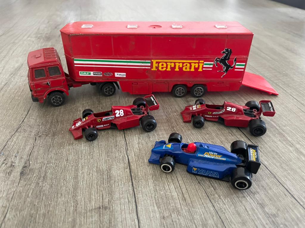 Polistil ferrari transport auto vintage, Overige merken, Gebruikt, Auto, Groter dan 1:32