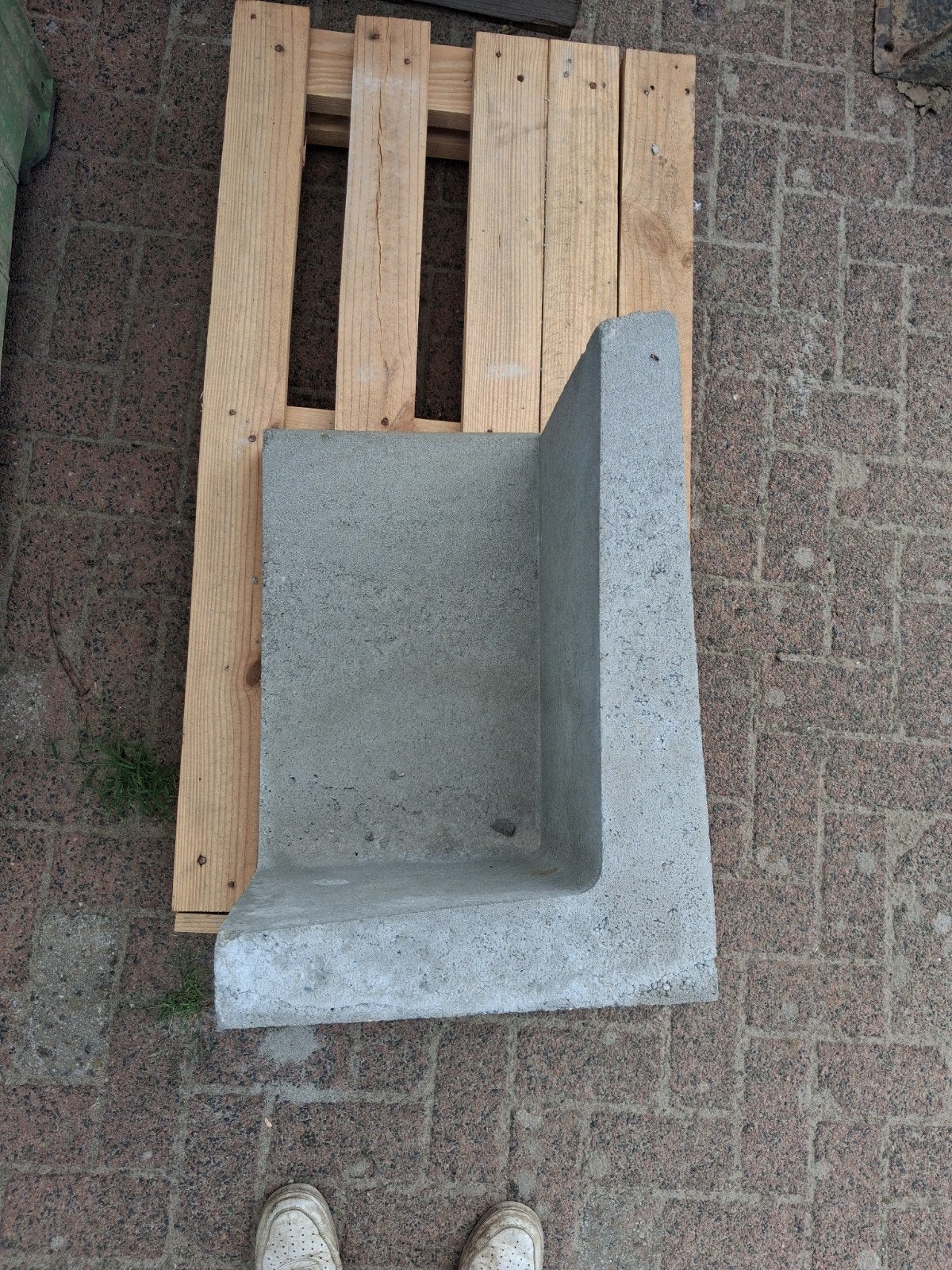 Betonnen hoek L-element voor tuin of afscheiding, Ophalen, Nieuw