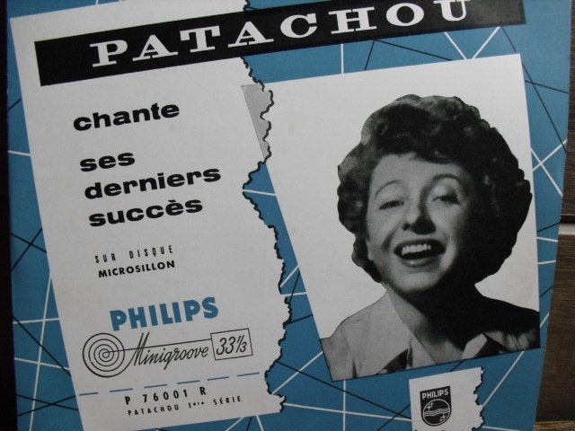 Patachou "Chante..." 10 inch muziekplaatje, Beschermende buitenhoes, Ophalen of Verzenden, Zo goed als nieuw, 10 inch
