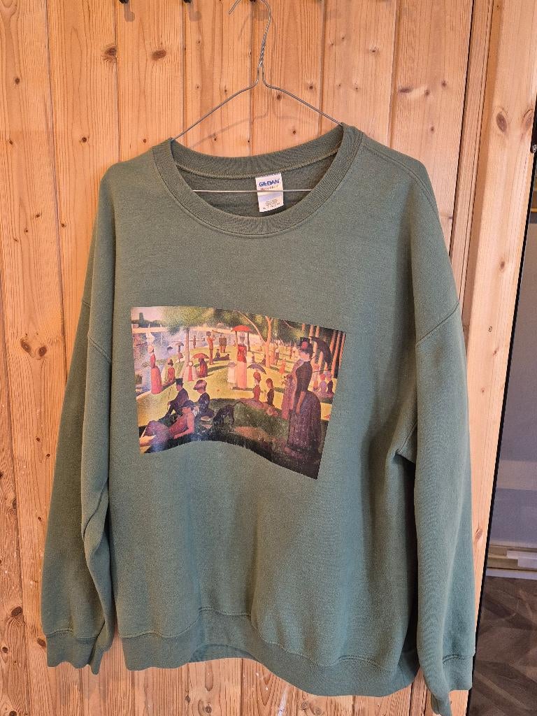 Kunst Sweater Seurat L, Kleding | Heren, Ophalen of Verzenden, Gedragen, Gildan