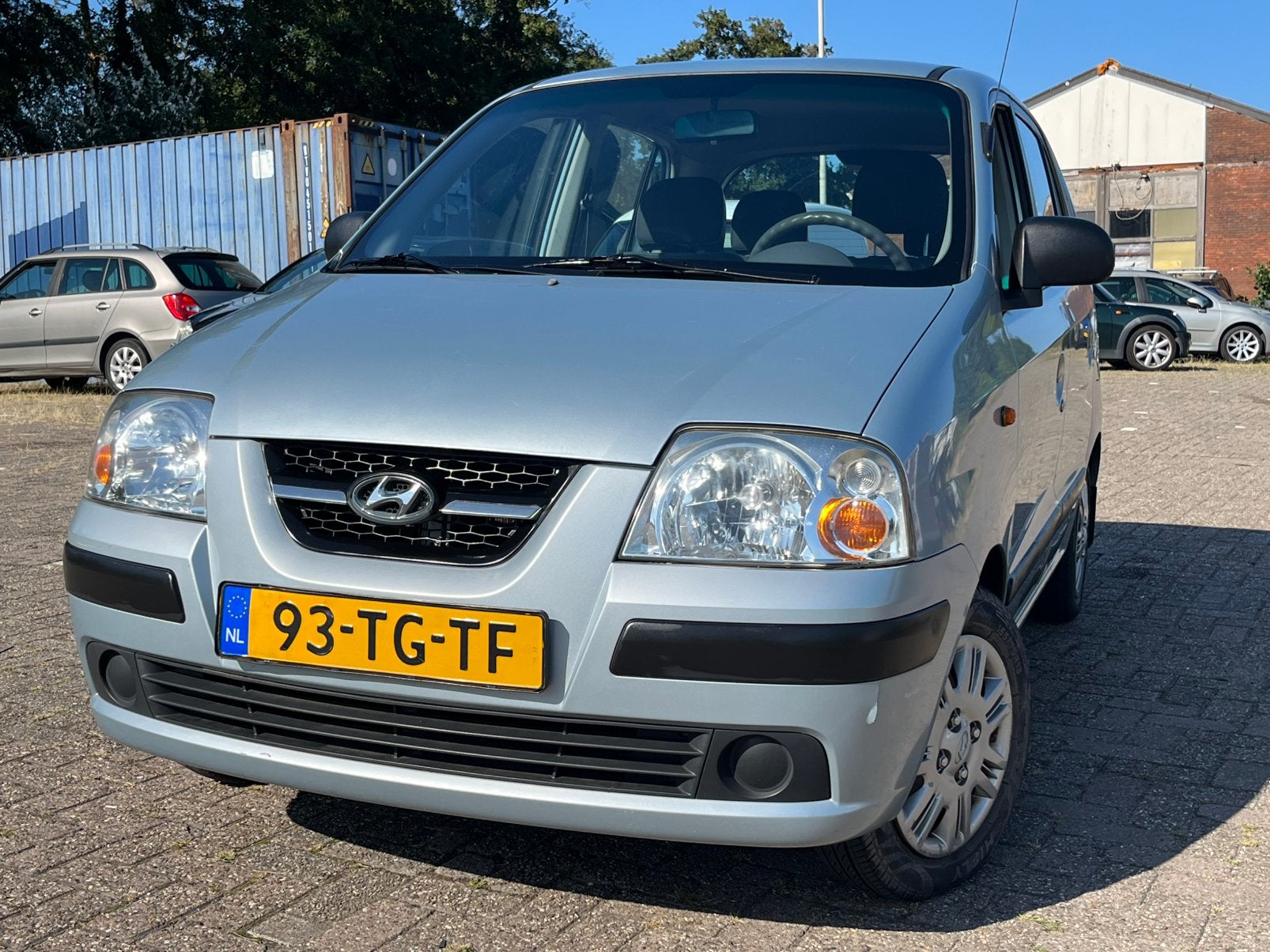 Hyundai Atos 1.1 2006 Blauw / STUURBEKRACHTIGING / APK / NAP, Auto's, Voorwielaandrijving, 31 €/maand, 4 cilinders, Origineel Nederlands