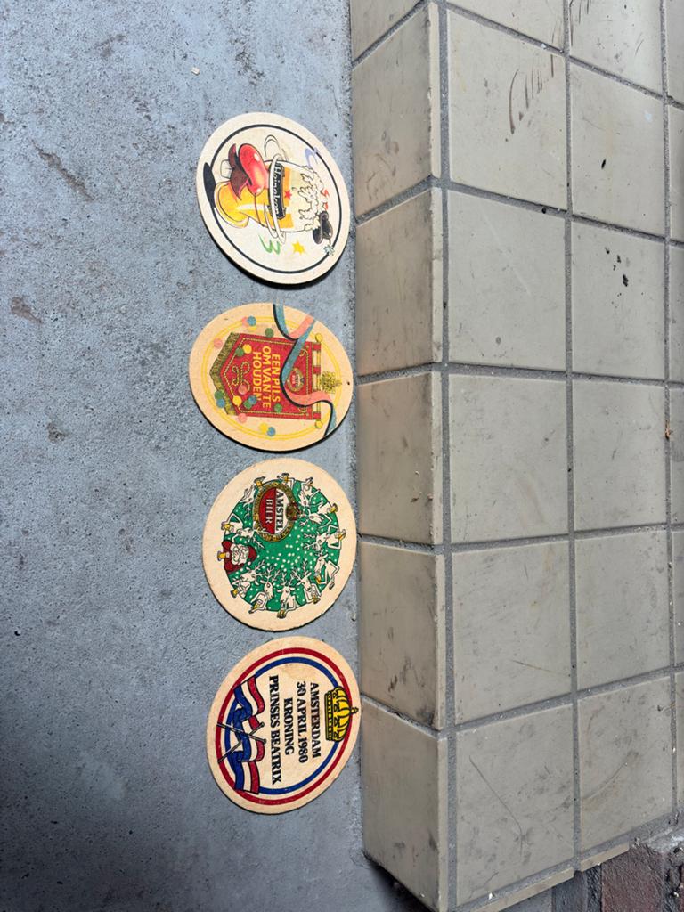 Amstel, Bavaria, Kroning Beatrix bierviltjes, Ophalen, Gebruikt, Viltje(s), Amstel