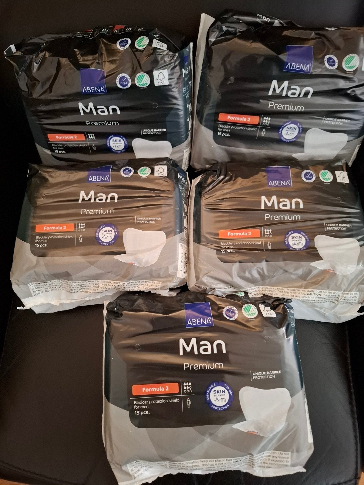 5 pakjes Abena Man Premium formula 2 a 15 stuks, Diversen, Verpleegmiddelen, Ophalen, Nieuw