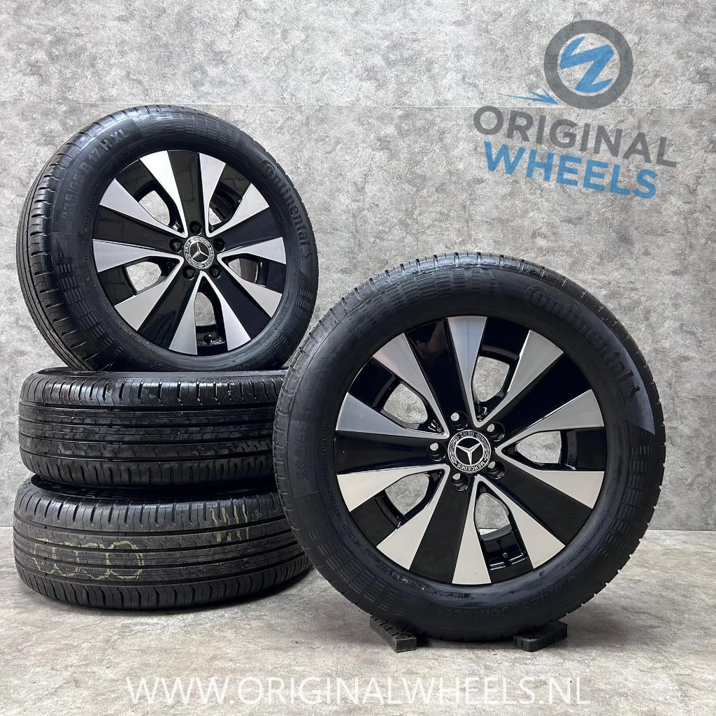 17 inch originele velgen + zomerbanden Mercedes Vito / Viano, Banden en Velgen, 17 inch, Ophalen of Verzenden, Zomerbanden
