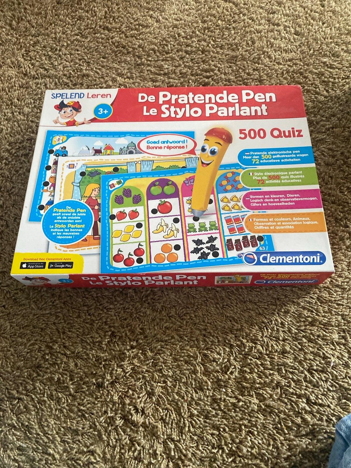 Clementoni De Pratende Pen 500 Quiz - Educatief Spel, Ophalen, Gebruikt, Puzzelen, Met geluid