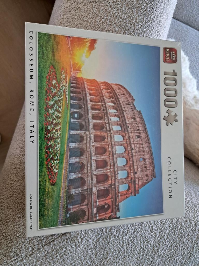 Puzzel 1000 stukjes Colosseum Rome nieuw in verpakking, Ophalen, 500 t/m 1500 stukjes, Nieuw, Legpuzzel