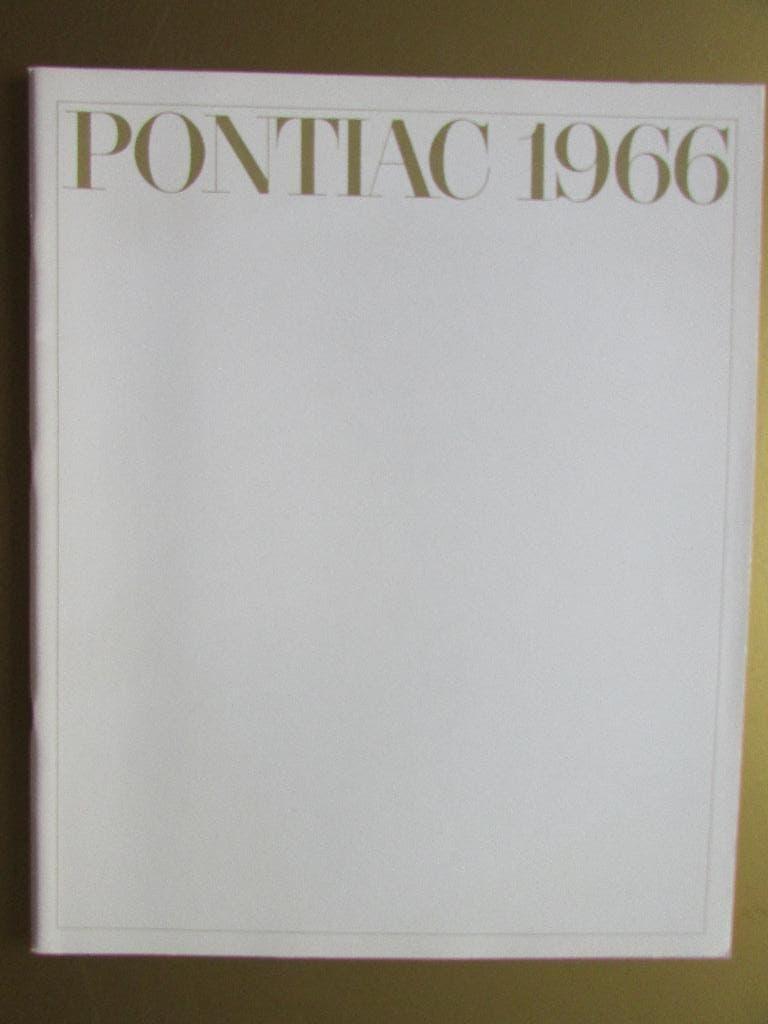 1966 Pontiac prestige brochure, Engels, Ophalen of Verzenden, Zo goed als nieuw, Overige merken