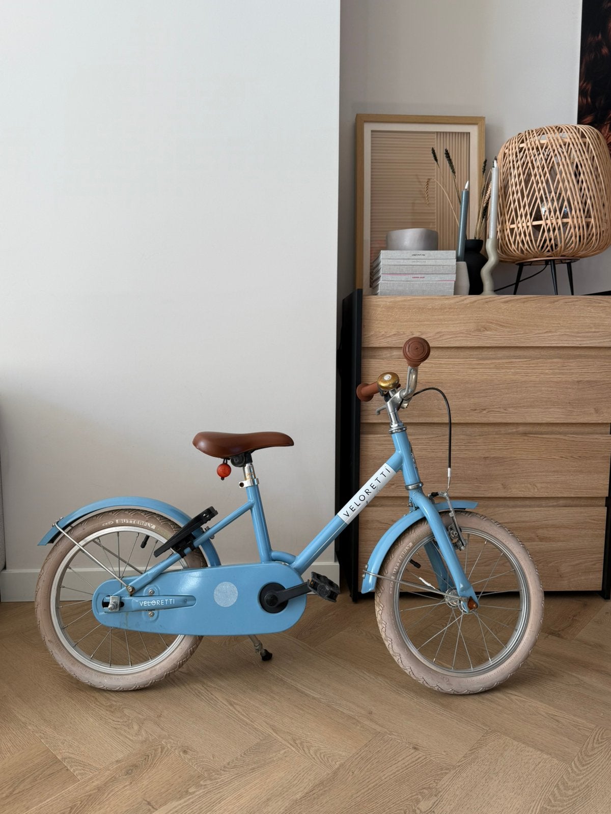 Veloretti Maxi kinderfiets 16 inch – Havana Blue, Ophalen, Gebruikt, Terugtraprem, 16 tot 20 inch