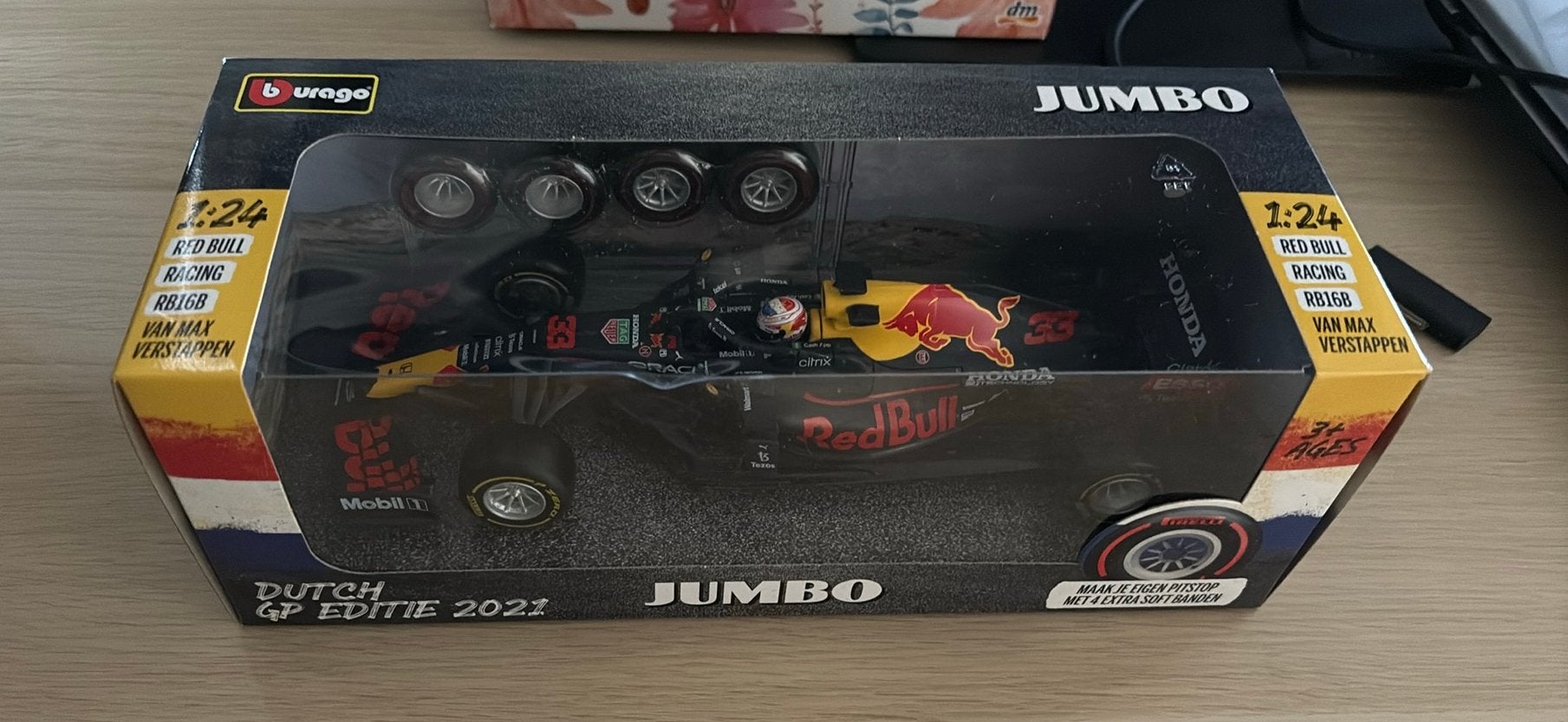 jumbo max verstappen gp 2021 editie, Ophalen of Verzenden, Zo goed als nieuw, Bburago