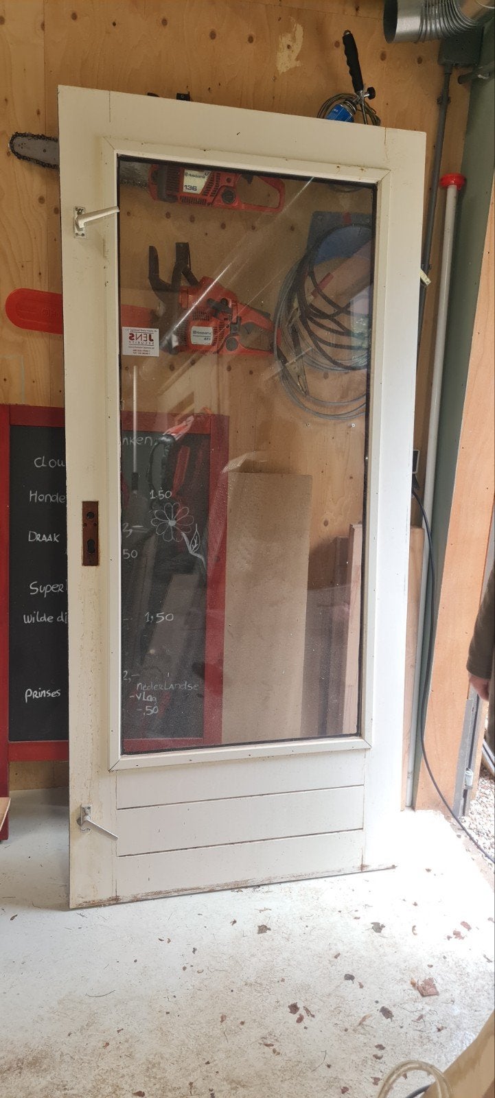 Gebruikte Buitendeur met Glaspaneel, Ophalen, Gebruikt, 80 tot 100 cm, Buitendeur