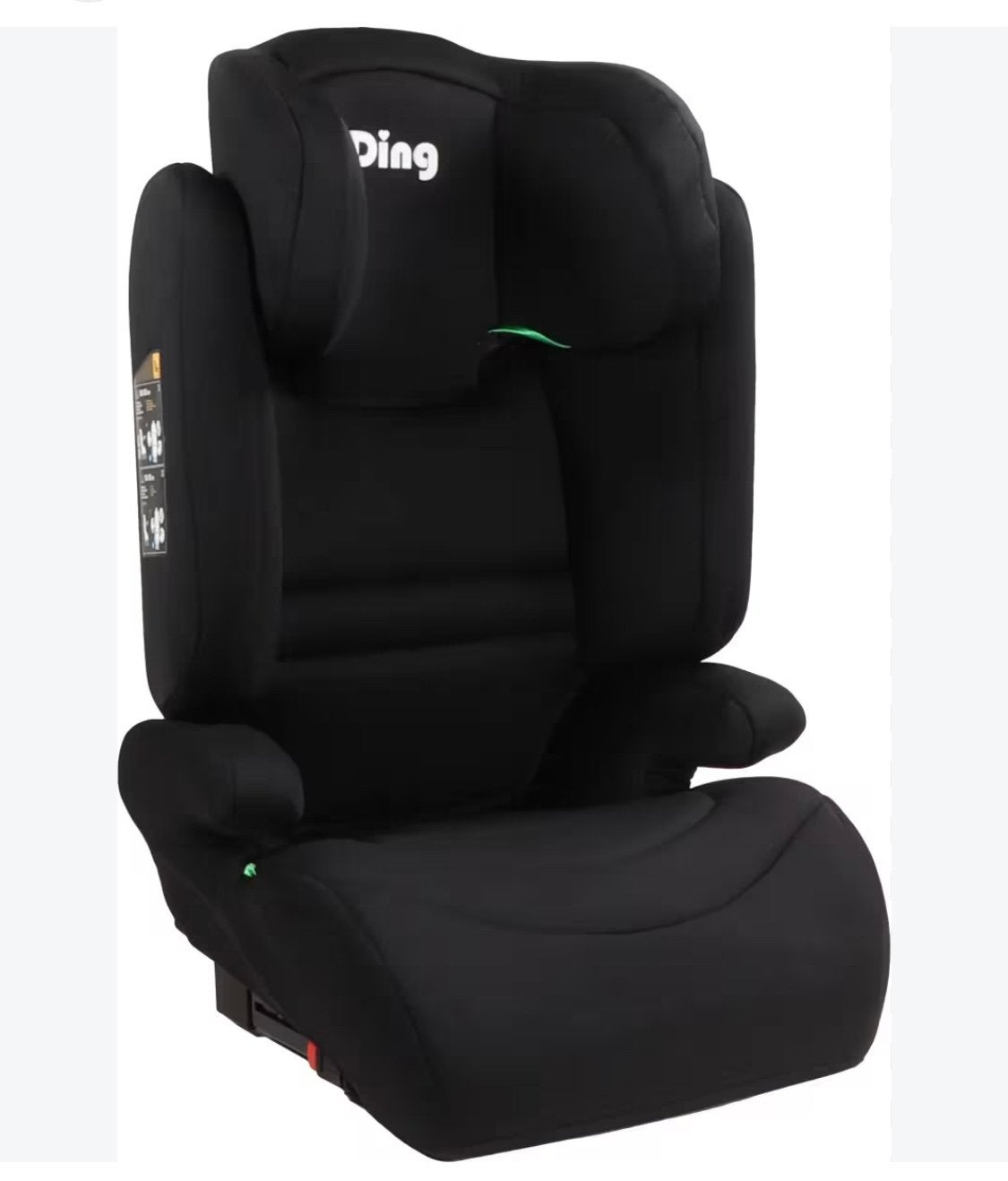 Nieuwe Ding Riley Black Isofix 100-150 cm i-Size autostoel, Overige merken, 15 t/m 36 kg, Afneembare rugleuning, Nieuw