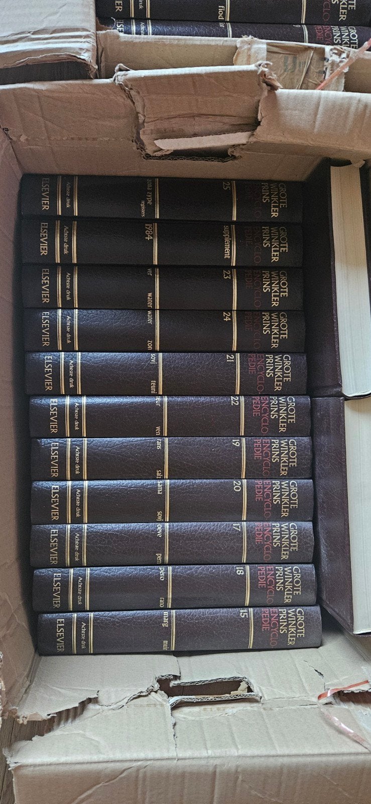 Grote Winkler Prins Encyclopedie 8e druk Compleet+supplement, Boeken, Encyclopedieën, Ophalen, Complete serie, Zo goed als nieuw