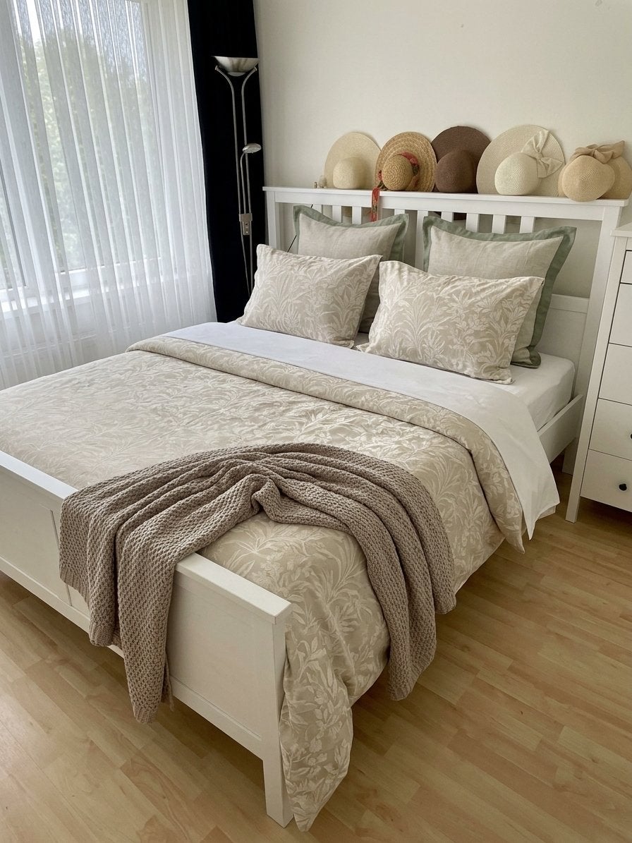 Compleet 180x200 Bed: IKEA HEMNES + Auping VIVO Matras, Huis en Inrichting, Ophalen, Gebruikt, Wit, Tweepersoons
