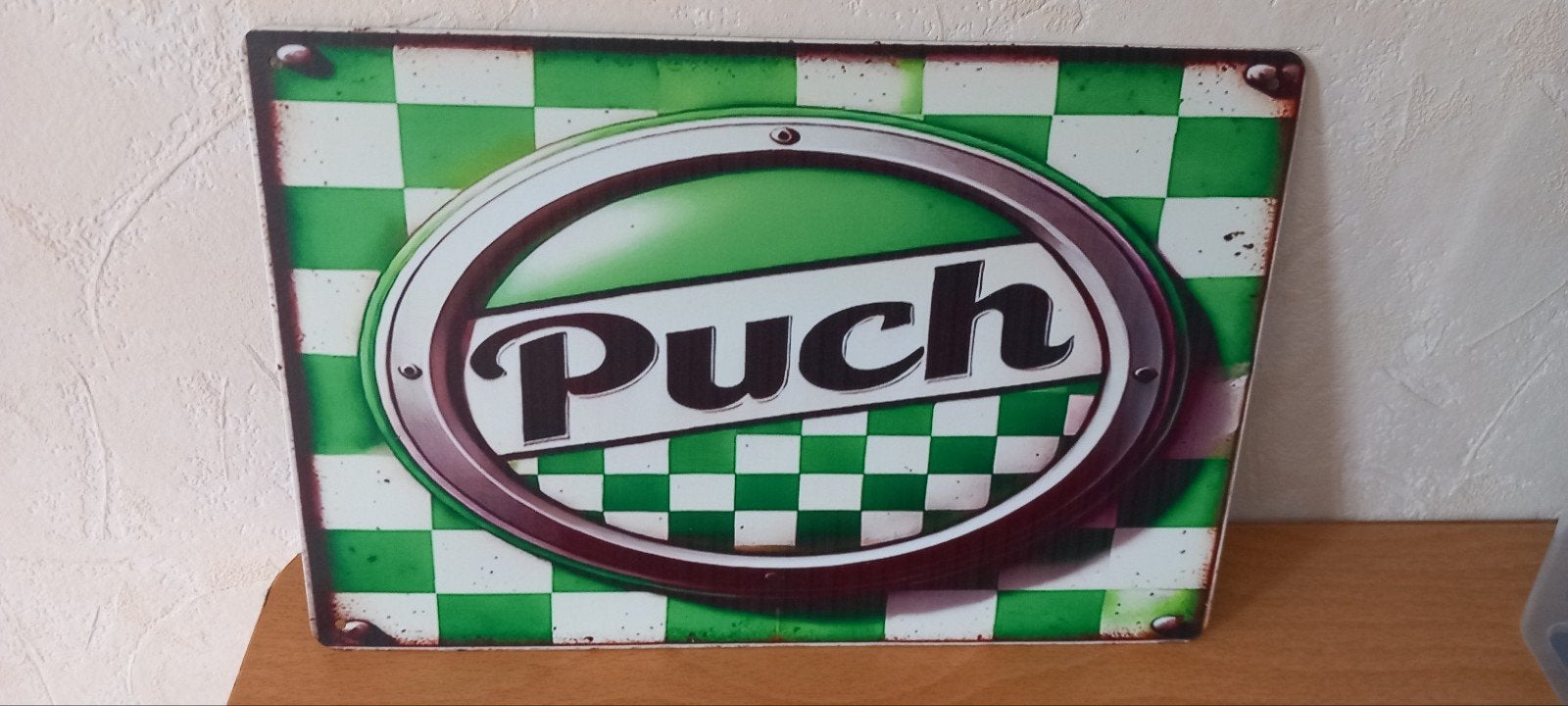 Blikken Bord Puch 20x30 cm - Nieuw, Ophalen of Verzenden, Nieuw
