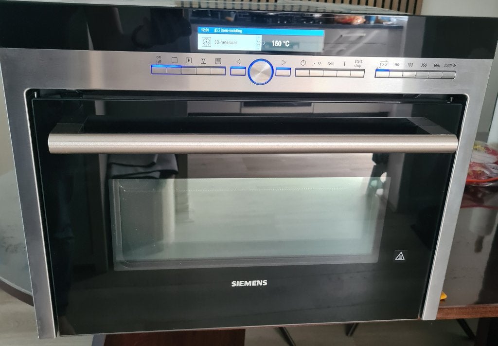 SIEMENS COMBI OVEN MET MAGNETRON EN ZELF REINIGINGS FUNCTIE, Ophalen, Minder dan 45 cm, 60 cm of meer, Siemens