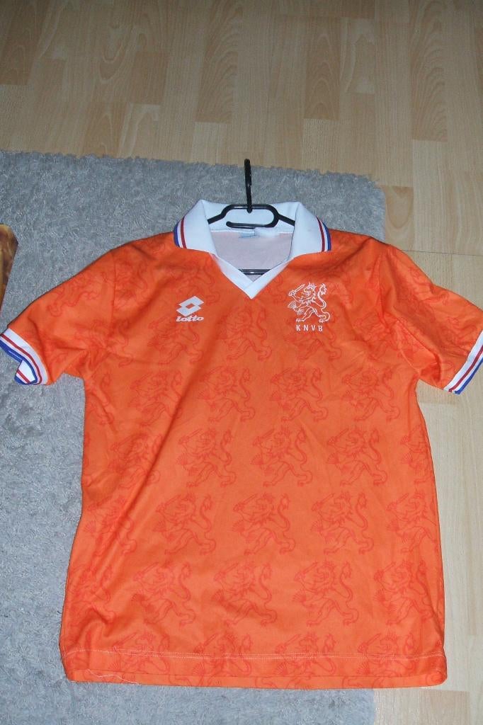 Mooi Lotto vintage Ned. elftal shirt begin jaren '90 mt. S/M, Lotto, Oranje, Ophalen of Verzenden, Zo goed als nieuw