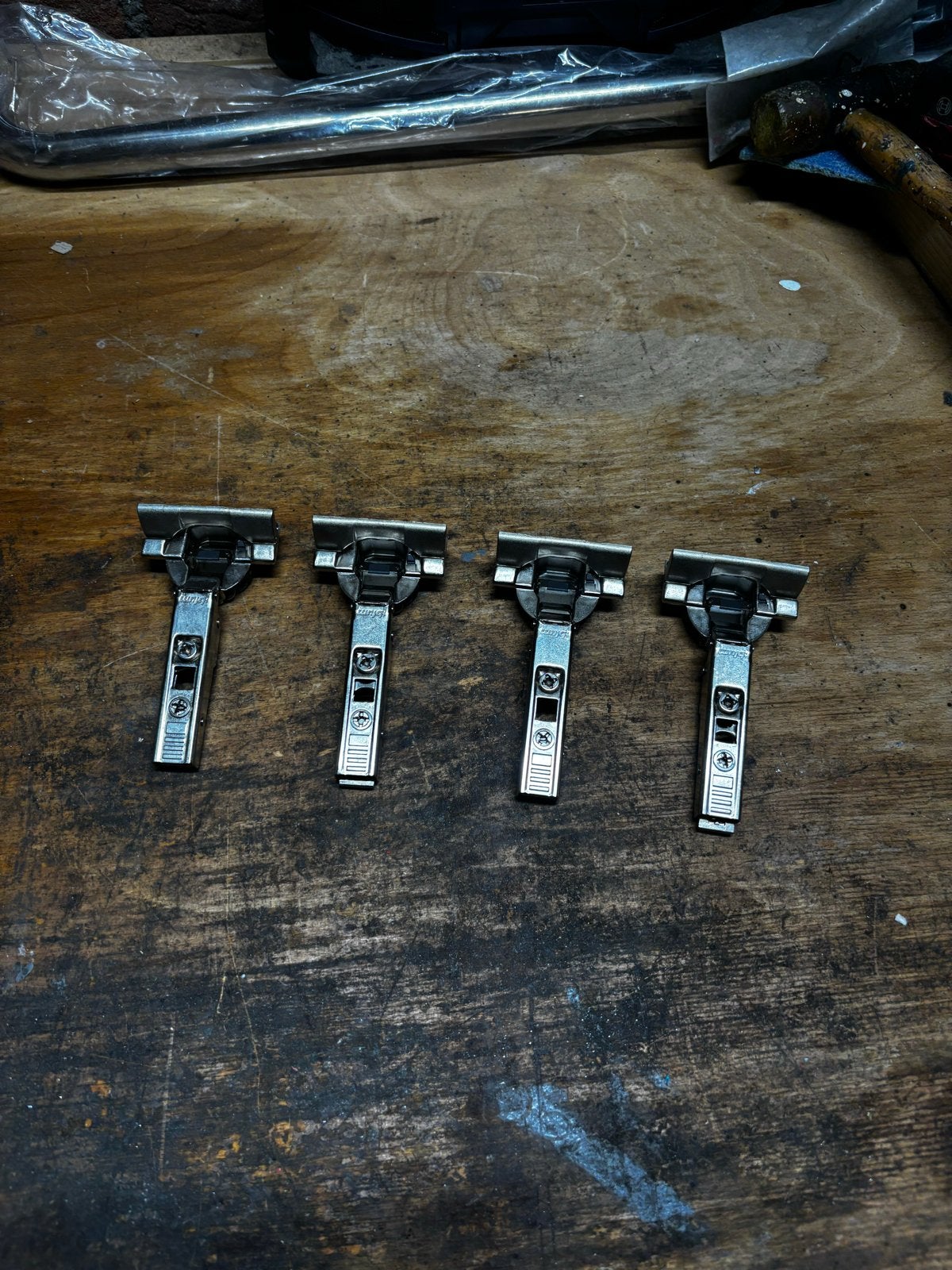 4x Blum scharnier CLIP top Blumotion Inserta Heel opdek, Ophalen of Verzenden, Zo goed als nieuw, Rvs, Scharnier