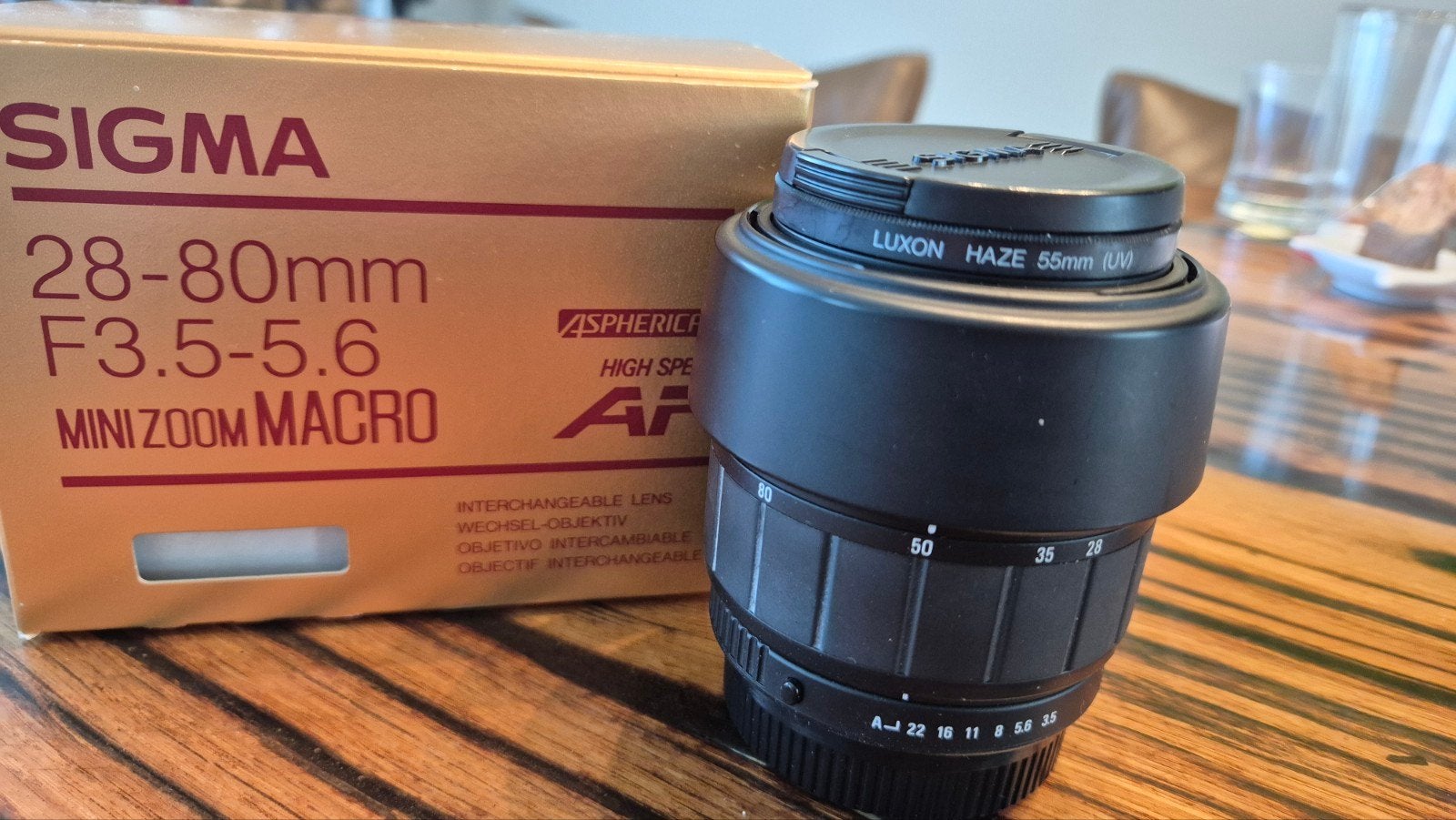 Sigma 28-80mm F3.5-5.6 Mini Zoom Macro lens, Ophalen of Verzenden, Zo goed als nieuw, Macrolens, Zoom