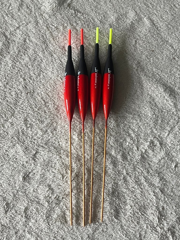 adv 211 / NIEUW set 4 dobbers TUBERTINI 14 gram, Ophalen of Verzenden, Nieuw, Dobber of Lood