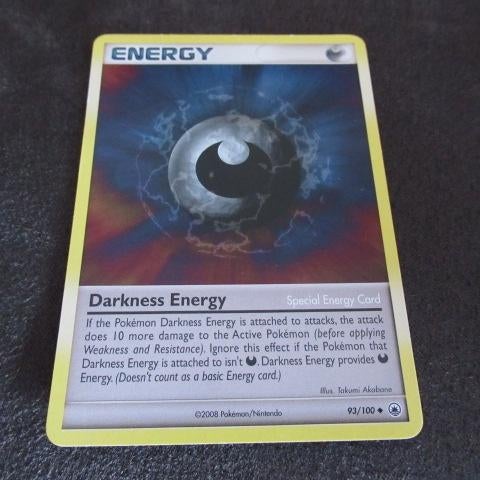 Pokemon kaart darkness energy 93/100 2008, Ophalen of Verzenden, Gebruikt, Losse kaart