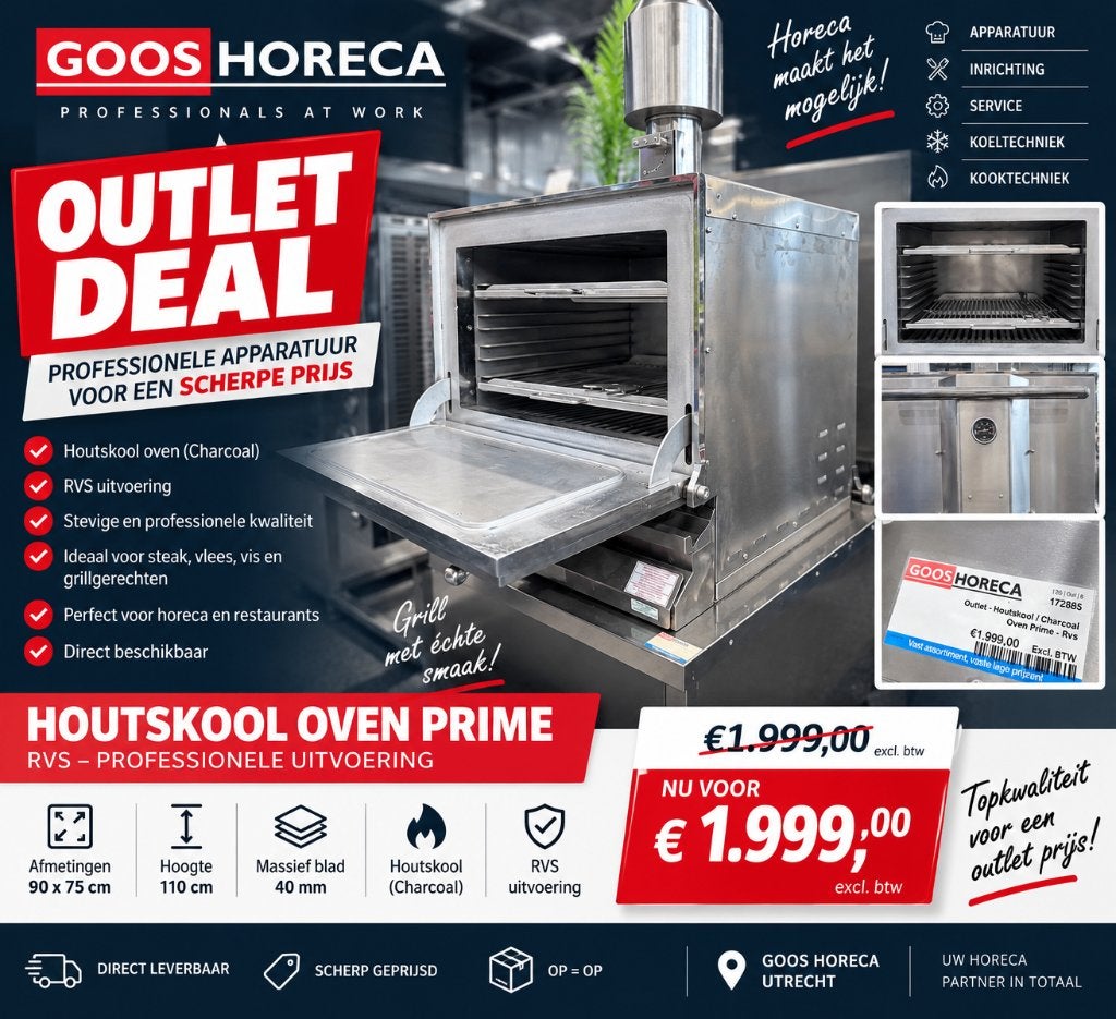 horeca, Ophalen of Verzenden, Nieuw zonder verpakking, Fornuis, Frituur en Grillen