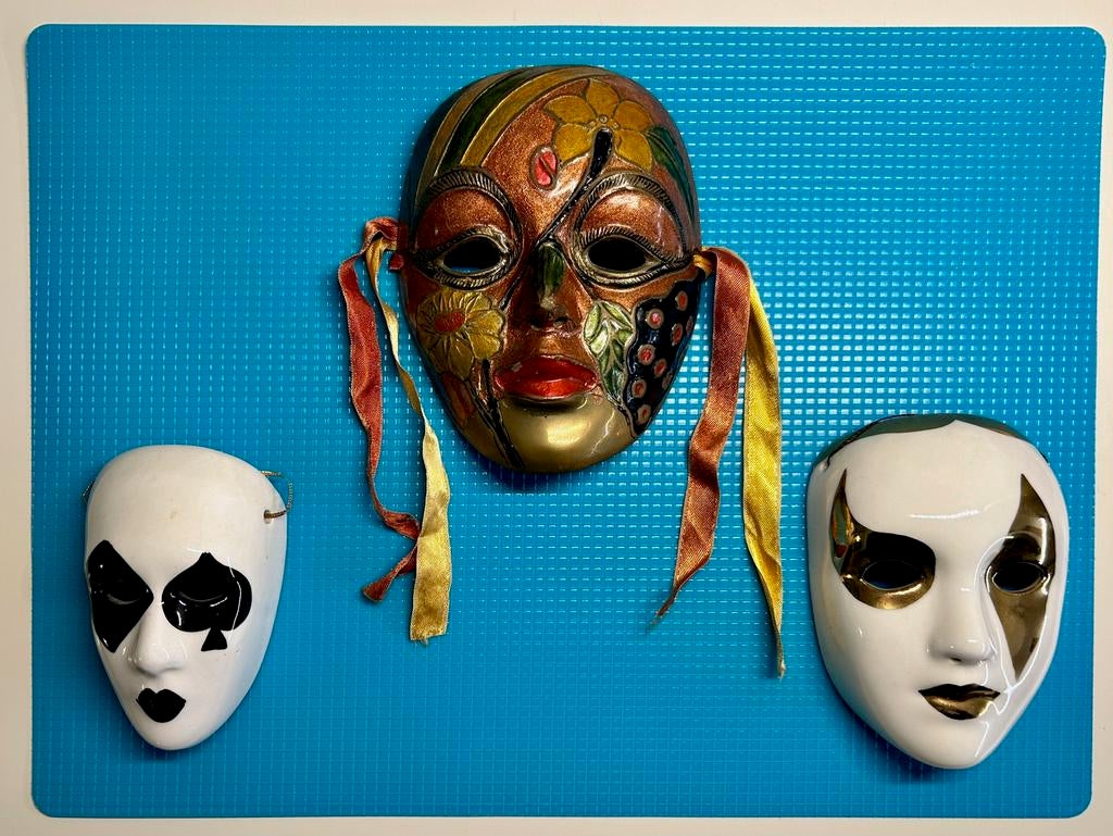 Venetiaanse masker( tjes ), Ophalen of Verzenden, Zo goed als nieuw, Fantasy