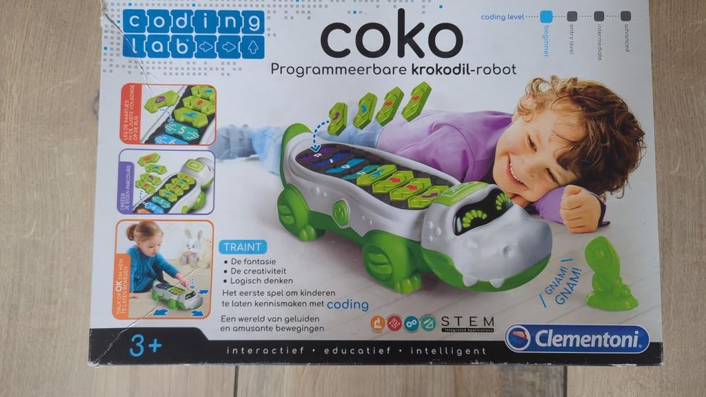 Clementoni Coko Programmeerbare Krokodil-robot, Ophalen of Verzenden, Zo goed als nieuw, Overige typen, Met wieltjes