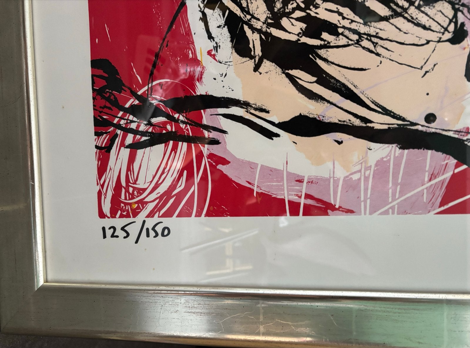 Herman Brood - De Gitarist (Gesigneerd, 125/150), Ophalen, Gelimiteerde oplage, Portret en Figuren, Zeefdruk