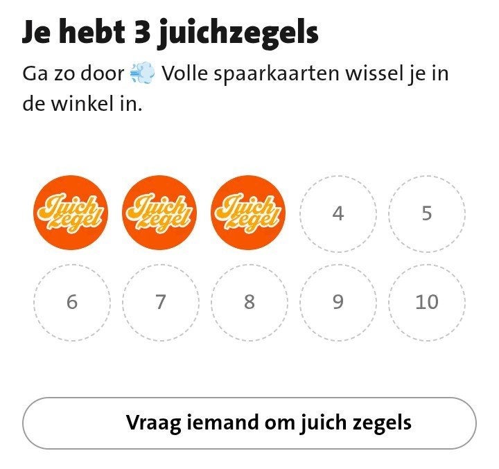 3 jumbo juichzegels digitaal, Verzamelen, Supermarktacties, Jumbo, Ophalen of Verzenden