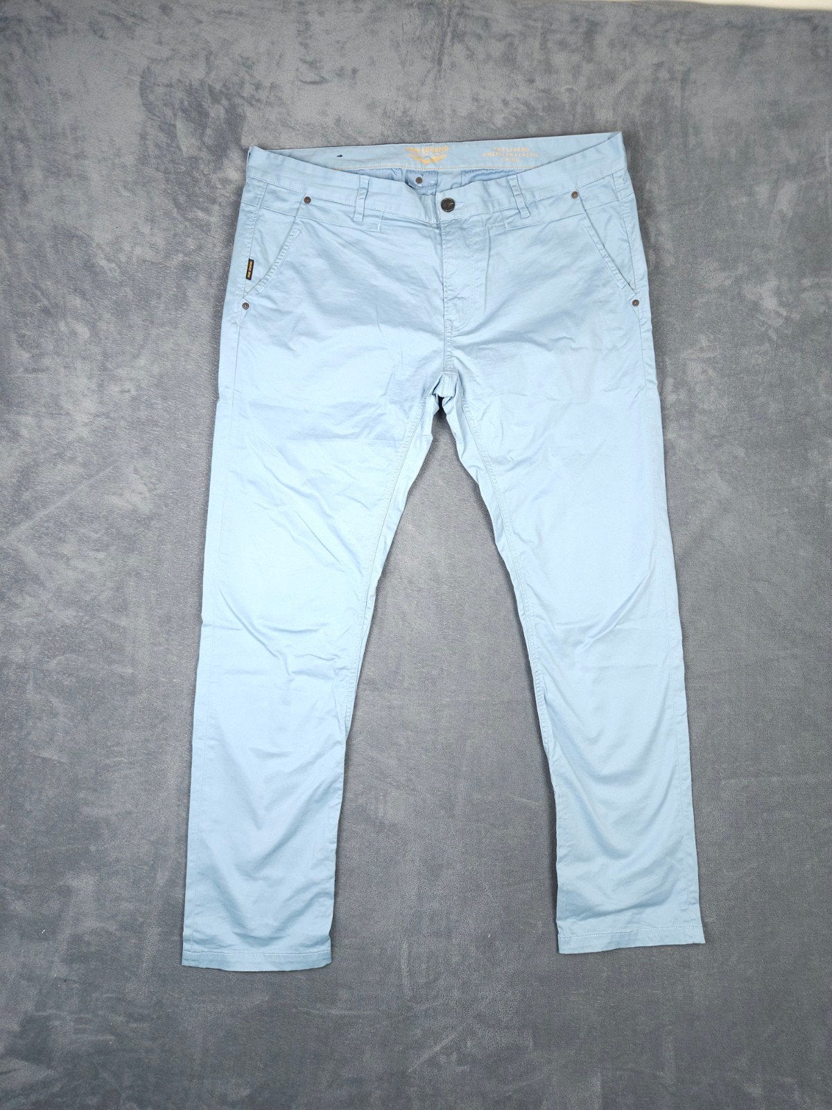 Pme Legend Chino Broek W40 L34 Blauw Pall Mall

Staat: Goed,, Blauw, ., Maat 56/58 (XL), Ophalen of Verzenden