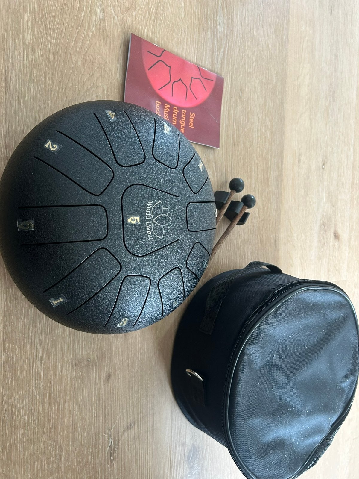 Tongue drum/ handpan 30cm, Muziek en Instrumenten, Percussie, Ophalen of Verzenden, Zo goed als nieuw, Melodische percussie